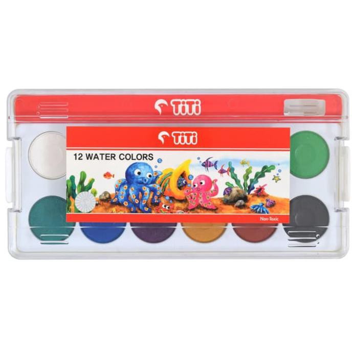 

Ready Stock] Titi 12 Water Colors Cake / Cat Air 12 Warna Wc-Cake-12