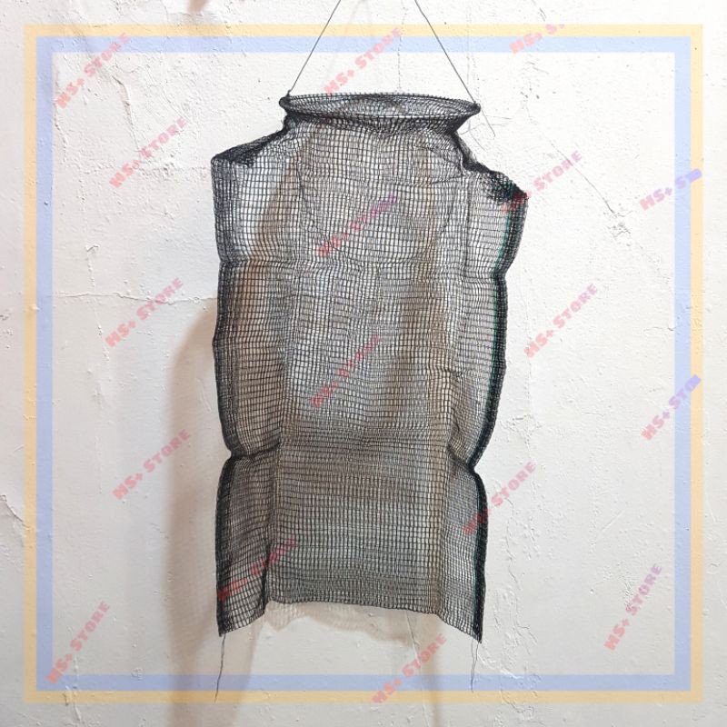 Korang waring kecil keramba wadah tempat ikan warna hitam