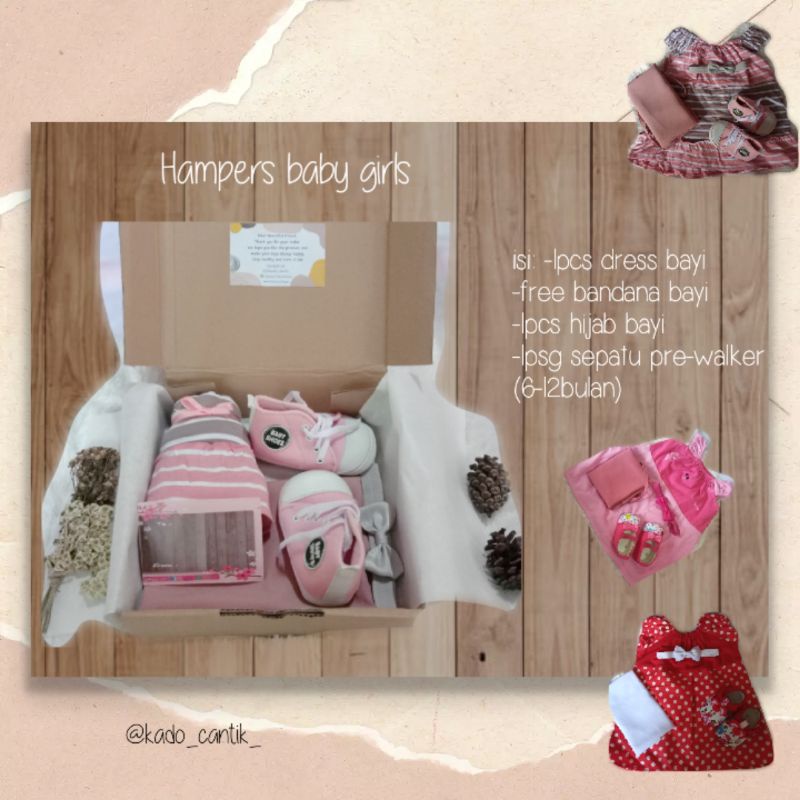 Hampers baby kado bayi murah kado lahiran bayi box (UPLODE ULANG)-Babygirl selain pink