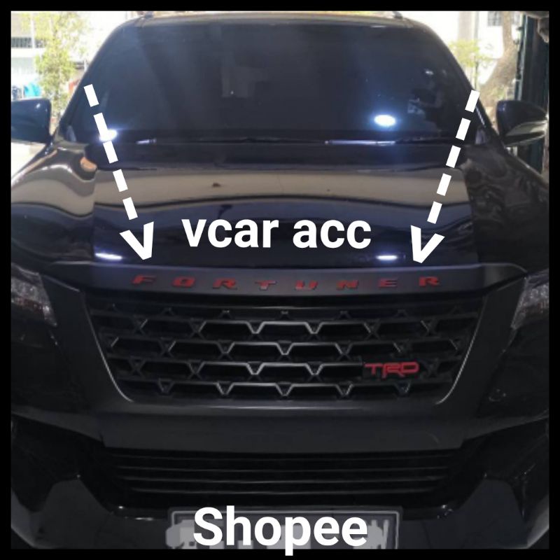 New list Hodlist depan bumper kap mesin toyota all new fortuner / vrz 2016 sampai 2022 2017 2018