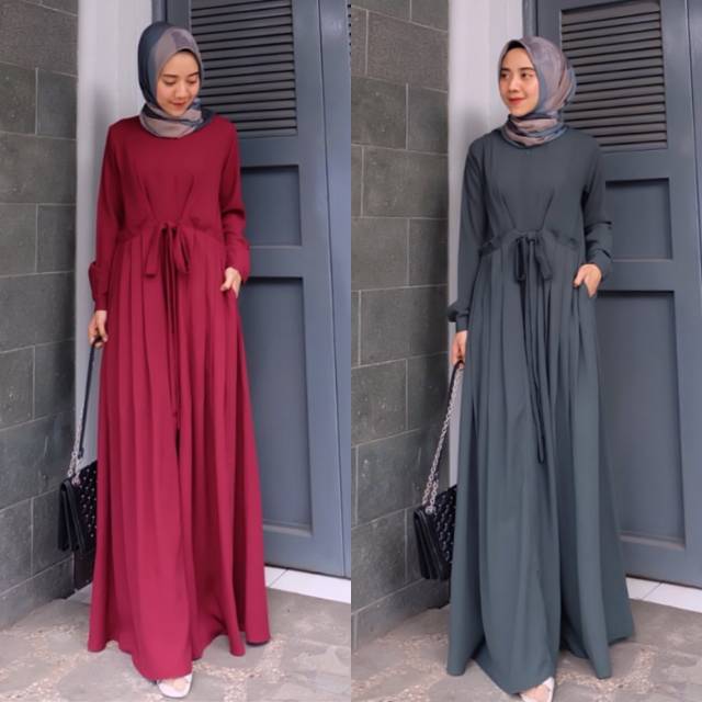 Soraya Dress Emerald by Azmiza Official