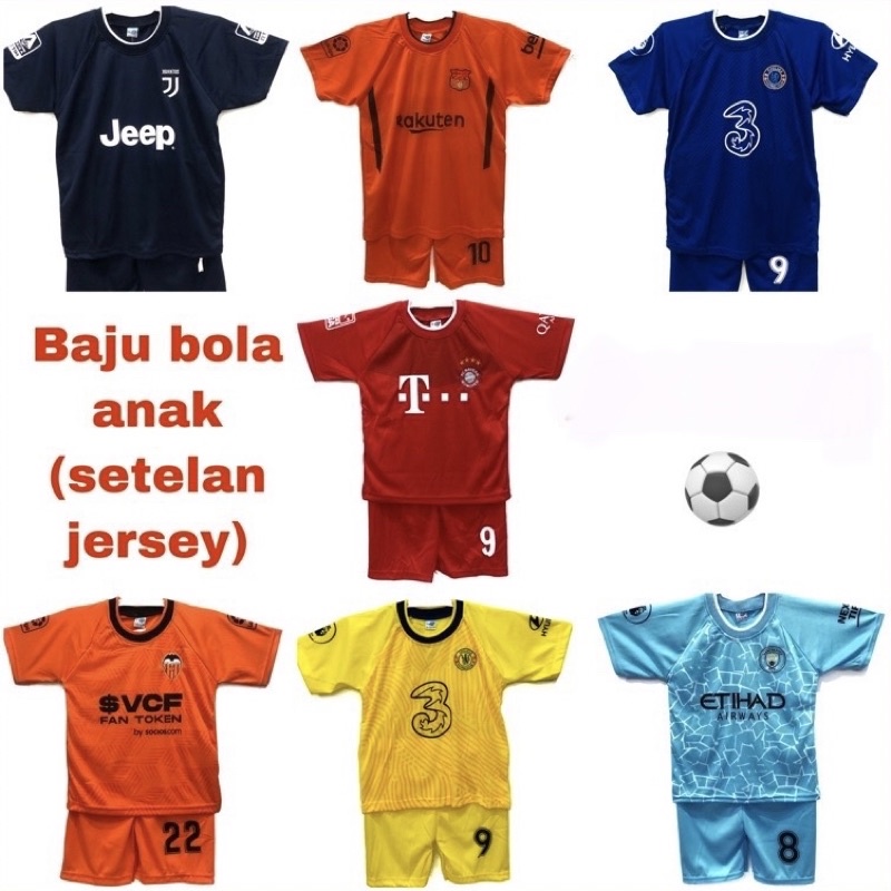 BISA COD / SETELAN BAJU BOLA UNTUK ANAK 4-7 TAHUN TERBARU 2021 / BAJU BOLA ANAK LAKI LAKI MURAH