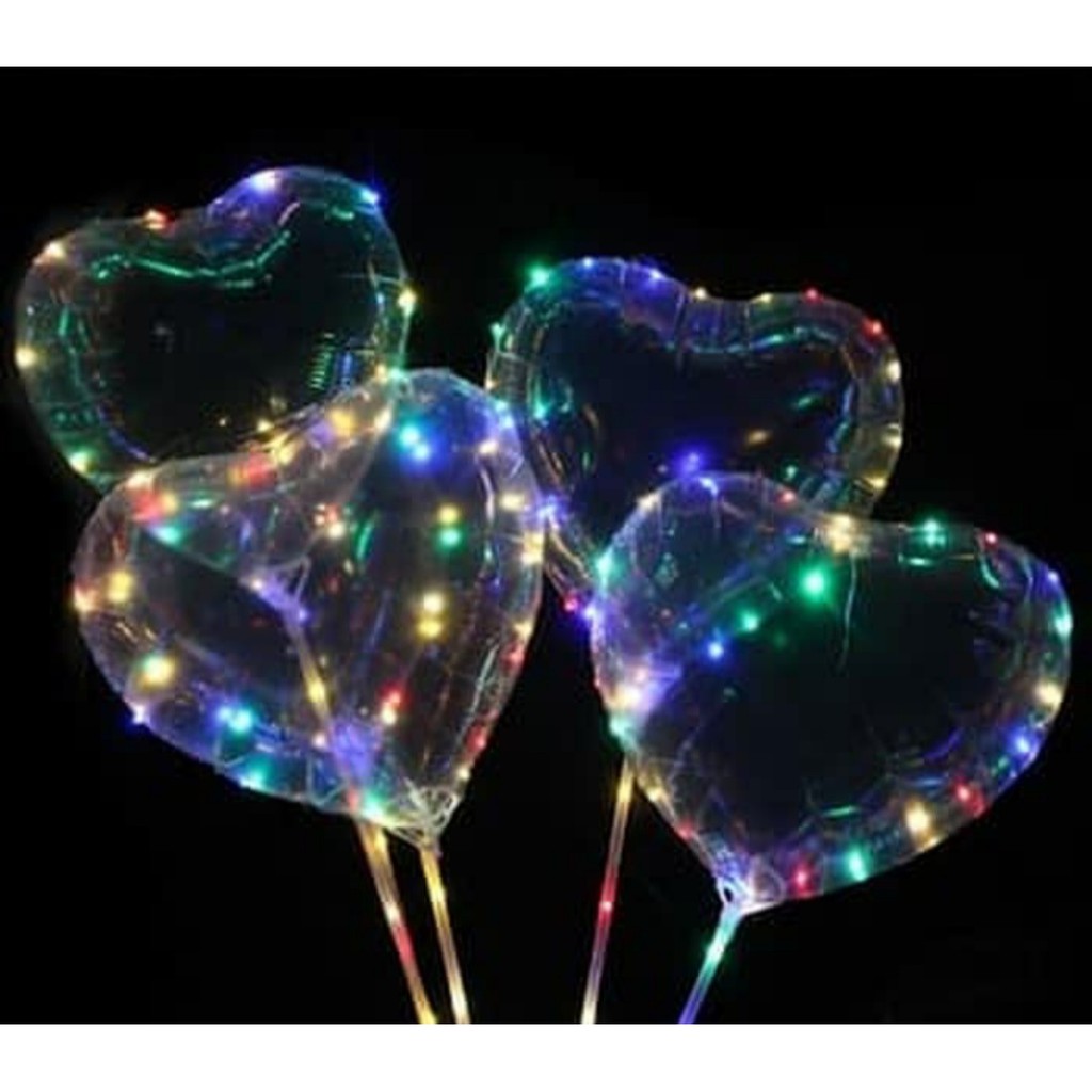 Balon led Love nyala lampu kedap kedip 3mode