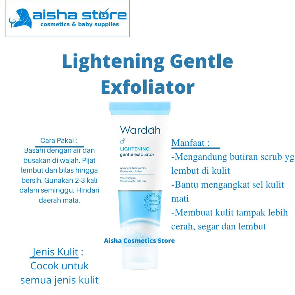 Jual [Bpom] Wardah Lightening Gentle Exfoliator Scrub 50 Ml / Scrub Wajah / Wardah Exfoliator / Original Indonesia|Shopee Indonesia