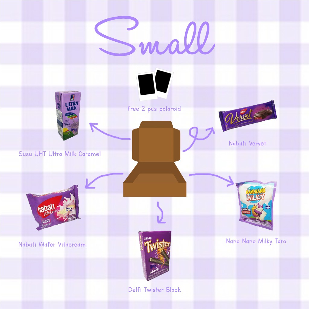 

Snack Box / Gift Box / Hampers Purple Edition