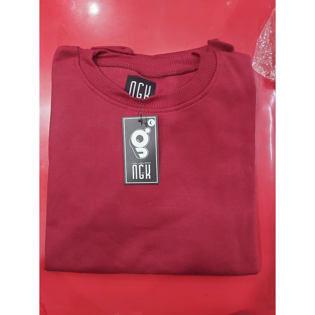 [PREMIUM] Basic Sweater POLOS GROSIR Crewneck Sweatshirt Pria Wanita