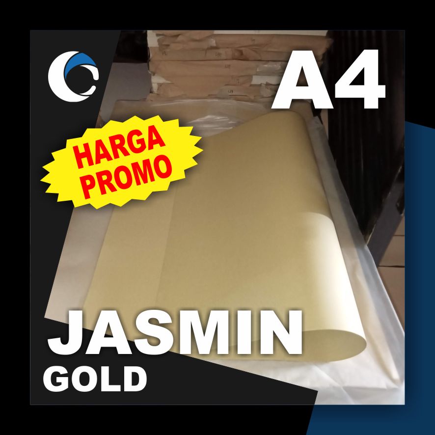 

KERTAS JASMINE GOLD 200 GSM Uk [ A4 ] 21 cm X 29.7 cm ( 50 LEMBAR )