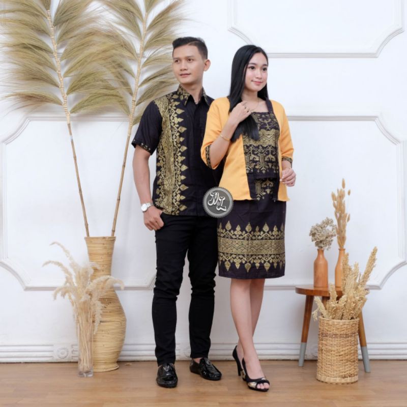 BAJU COUPLE RNB SONGKET BATIK PEKALONGAN RNB MODERN