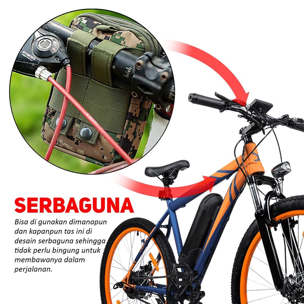 Tas Pinggang Hp Tas Selempang Mini Tas Pria Waist Bag Bahan Cordura Tas Outdoor Aksesoris Fashion CODE F6