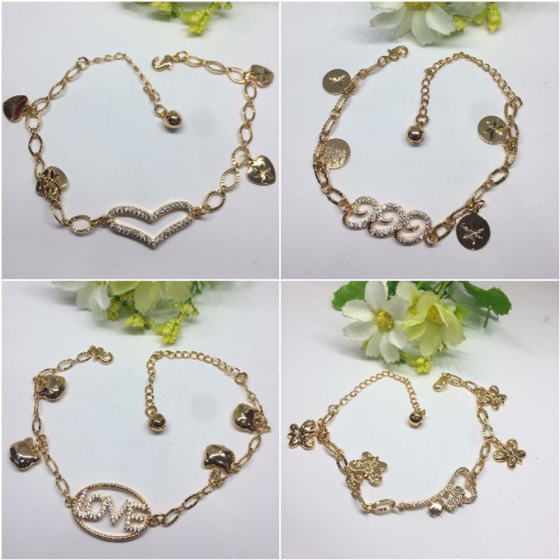 Fourfashion Gelang Tangan Xuping Motif Love Kekinian TH047