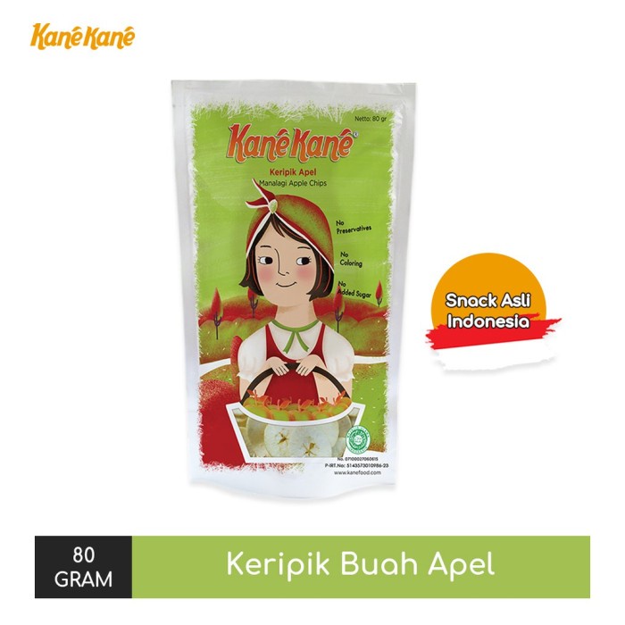 

Kane 80Gram Kemasan - Keripik Malang Khas Keripik Kane Apel Buah