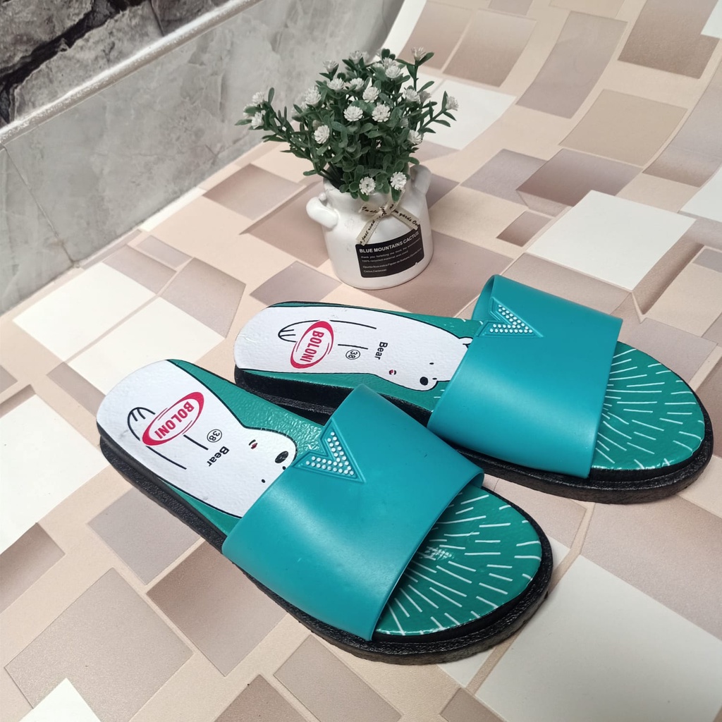 sandal wanita terbaru sendal flat sandal perempuan slipon sandal cewek sandal lucu sandal rumah