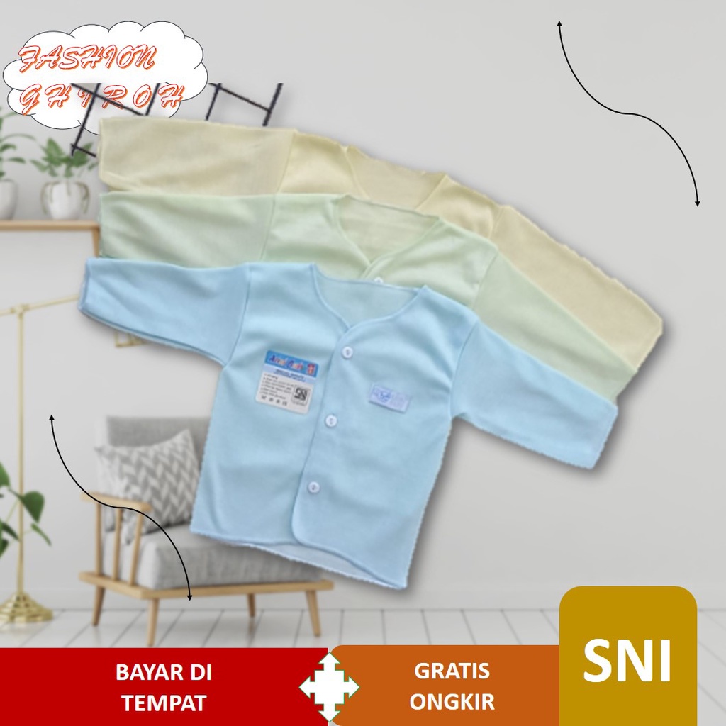 Baju Bayi Perempuan Laki Laki 0 6 12 Bulan Baju Tangan Panjang Lusinan baju bayi sni