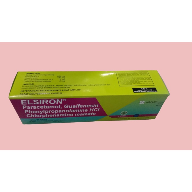 ELSIRON TABLET PER BOX ISI 10STRIP  PT IFARS