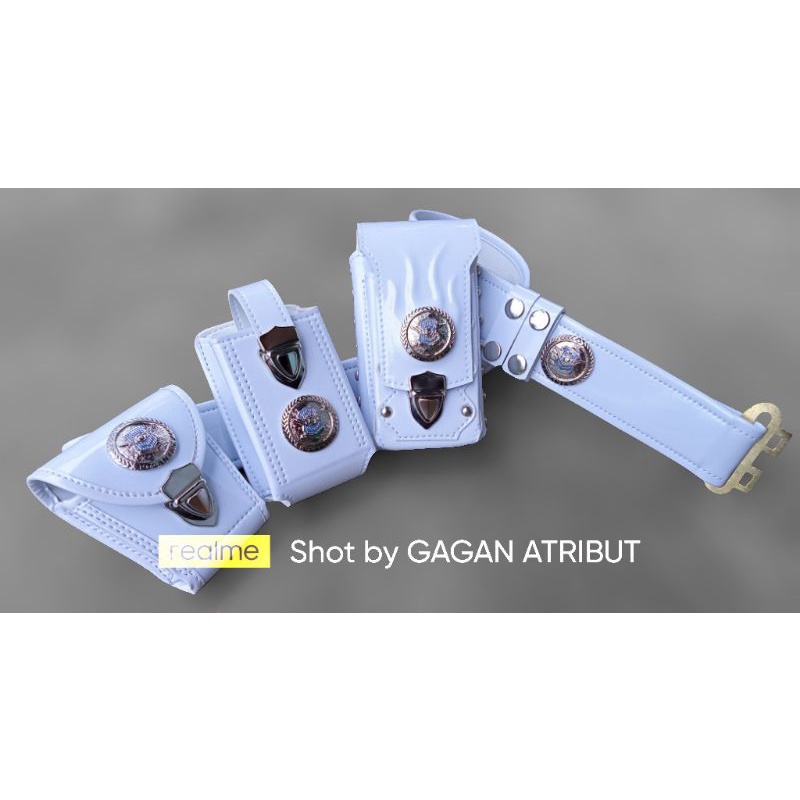 KOPEL SET PDH LANTAS POLANTAS POLRI LOGO SILVER LOGAM COR