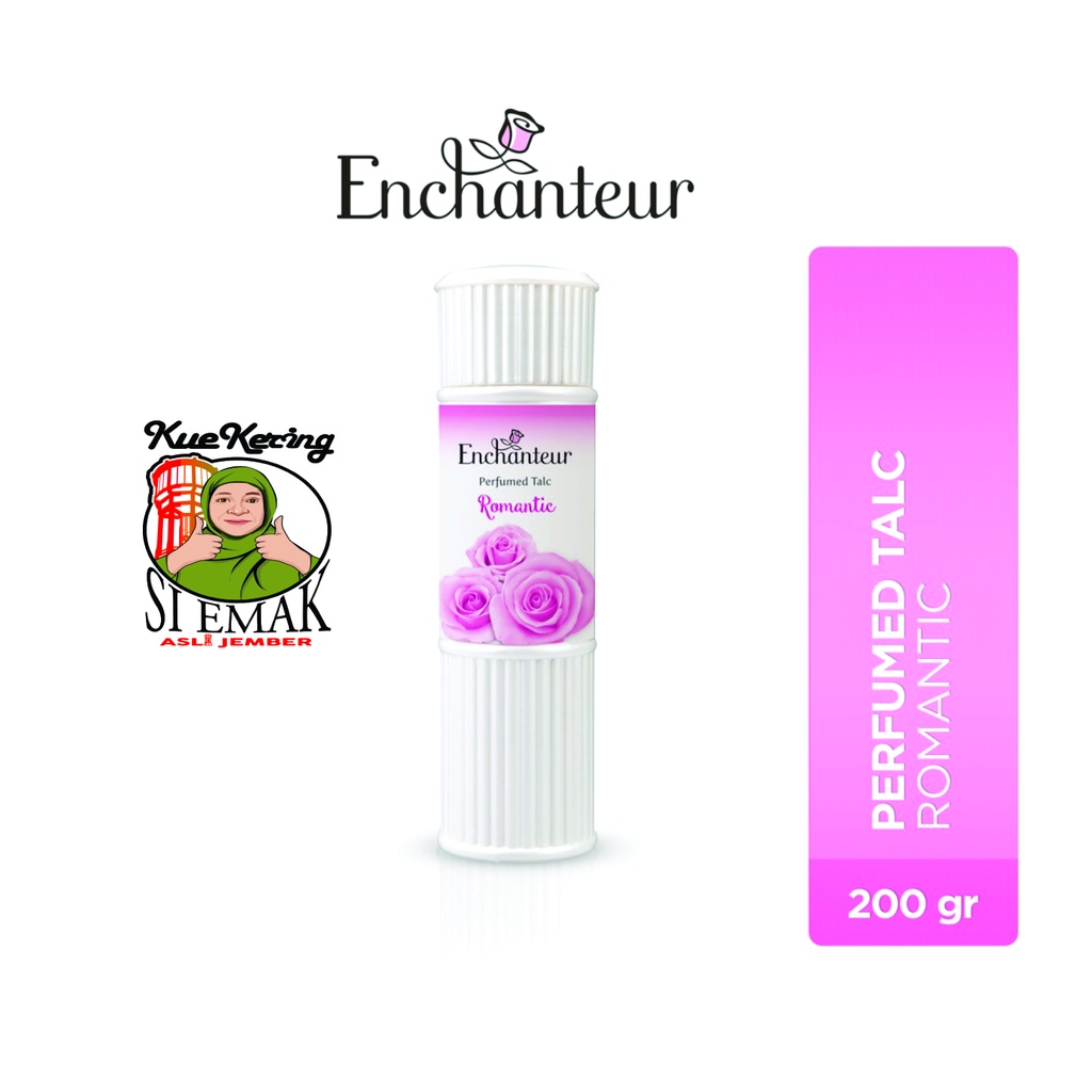 enchanteur perfumed talc powder romantic 200 gram