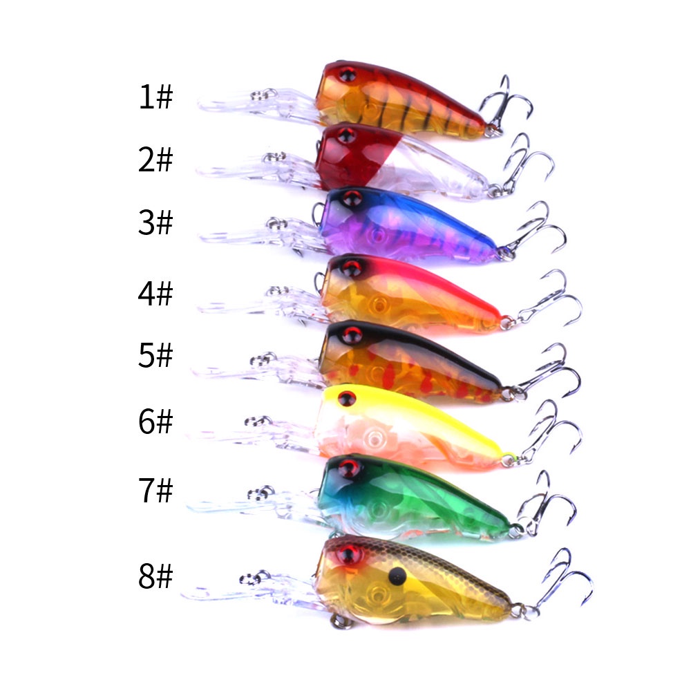 HENGJIA 1PCS Retail Box Fishing Lure Wobbler Floating Artificial plastic Hard Bait 9CM 11.5G Trout Crankbait Bass Fishing Tackle