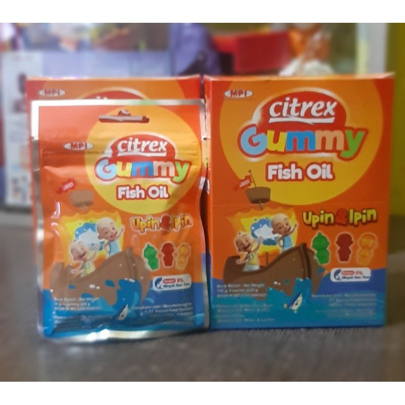 Citrex Gummy Fish Oil Upin & Ipin, ORIGINAL 100%