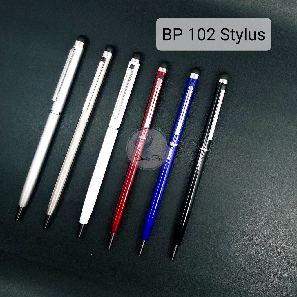 

Pen Promosi Ekonomis BP 102 Stylus. Bisa Branding Grafir Laser logo dan nama Pulpen Besi