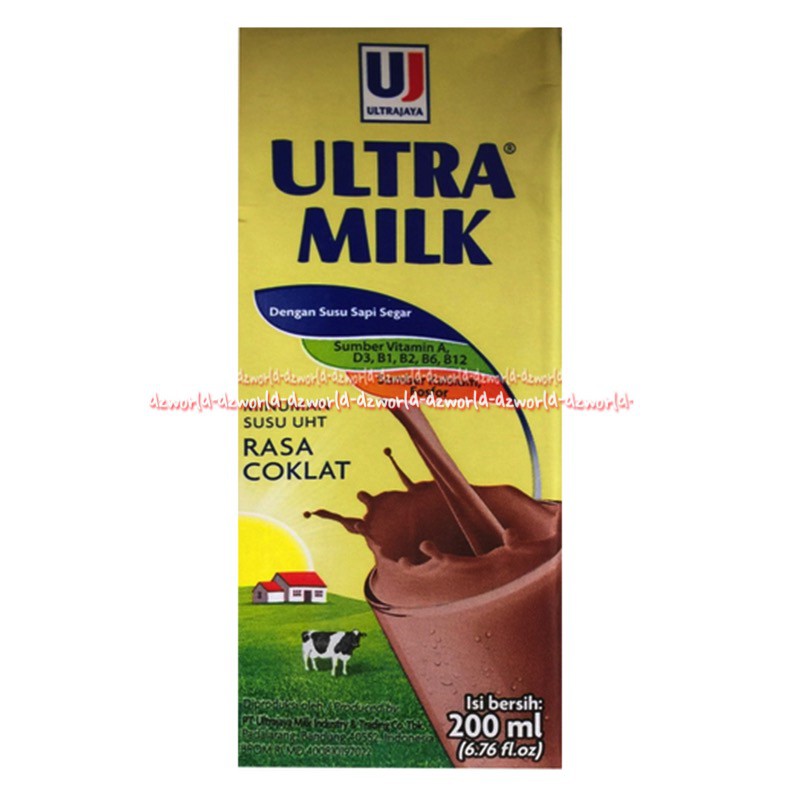 Ultra Milk 200ml Susu UHT Full Cream Susu Ultra Siap Minum Ful Krim Susu Putih Ultramilk Ultra Milks Rasa Plain Caramel Coklat Taro Low Fat Original