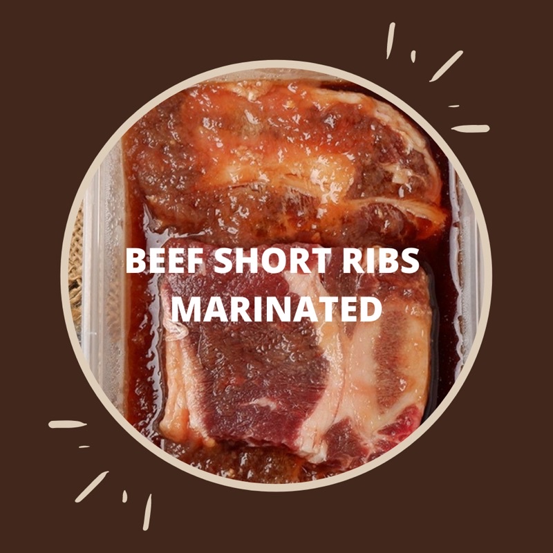 

Beef short ribs marinated (mentah)