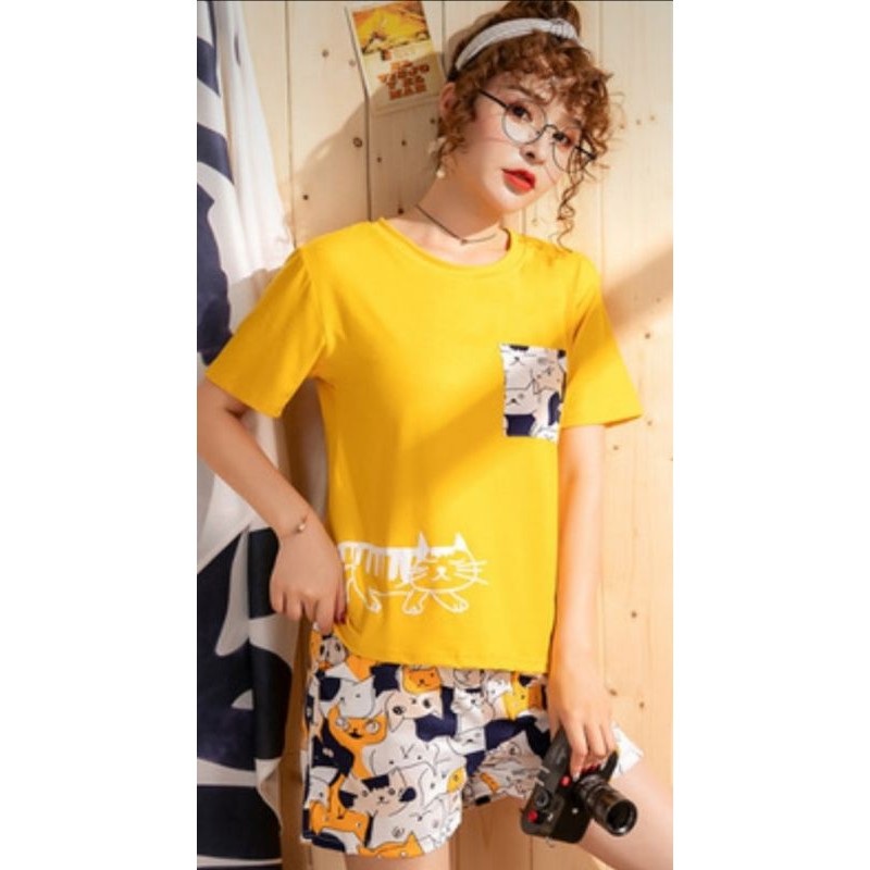 Sleepwear Baju Tidur Wanita Import Stelan Baju Tidur Piyama Import Baju Rumah Import