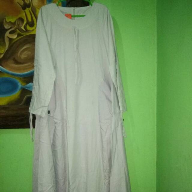 Gamis katun garis