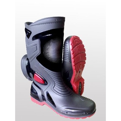 Sepatu Boot Boots Safety Pria Outdoor Karet PVC Anti Hujan Banjir AP MOTO 3 MOTO3 Murah Diskon