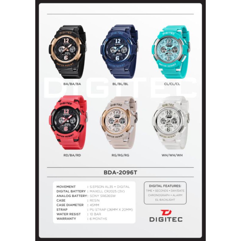 Digitec tipe 2096 wanita original