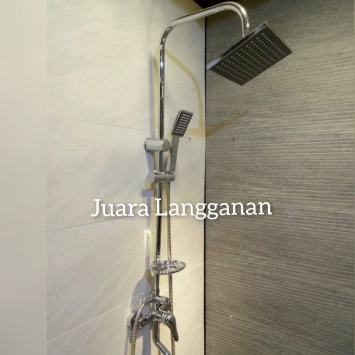 Shower Tiang Set Kran Panas Dingin . Kran Shower Panas Dingin.Shower Best Quality