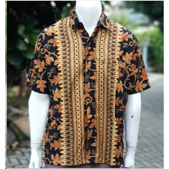 Kemeja Batik Motif Pepaya Kuning #KN07