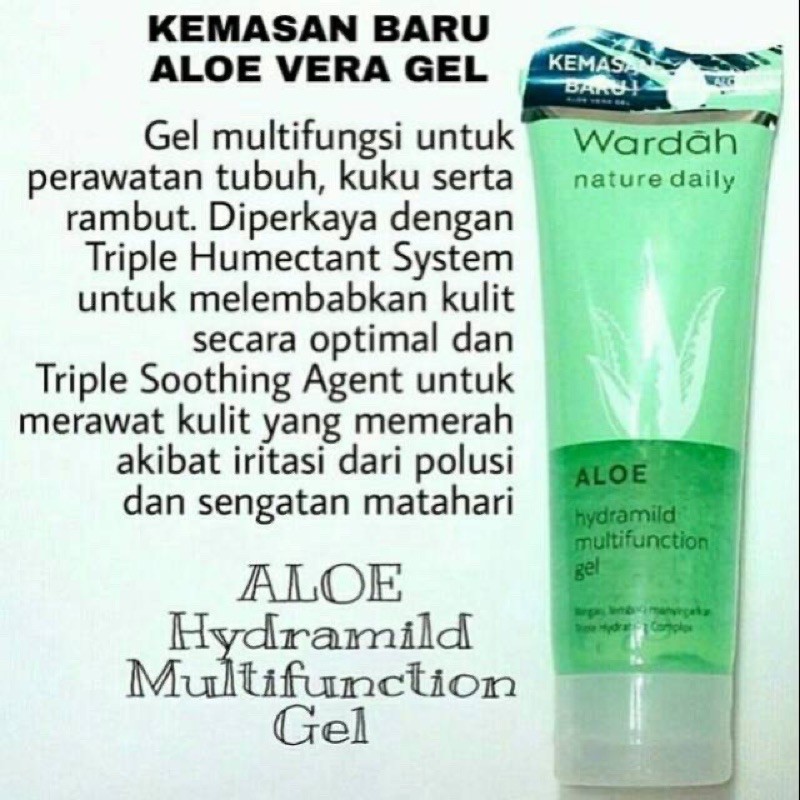 WARDAH NATURE DAILY ALOE HYDRAMID MUTIFUNCTION GEL 100 ML