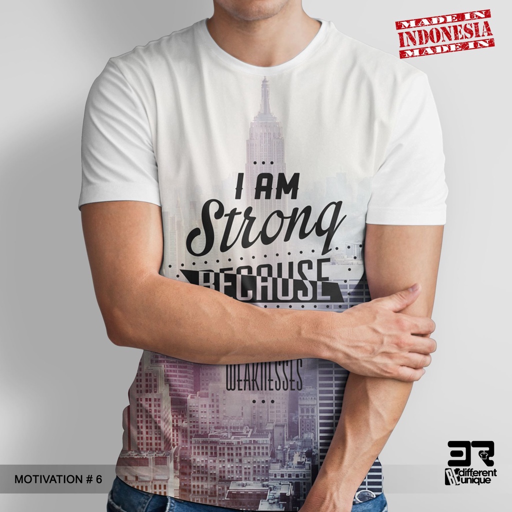 [ COD ] KAOS PRINTING GAMBAR MOTIVATION 6 - BAJU MOTIFASI dorongan, impuls, insentif, katalis, peran