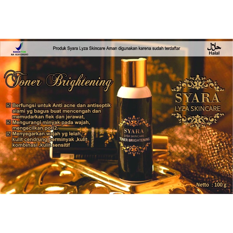 Toner brightening syara lyza skincare