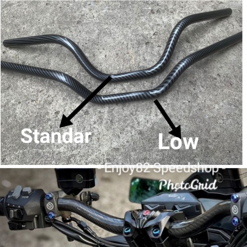 stang fatbar pcx Carbon low &amp; standar pcx nmax vixion Rxking Tiger Cb ninja R dll