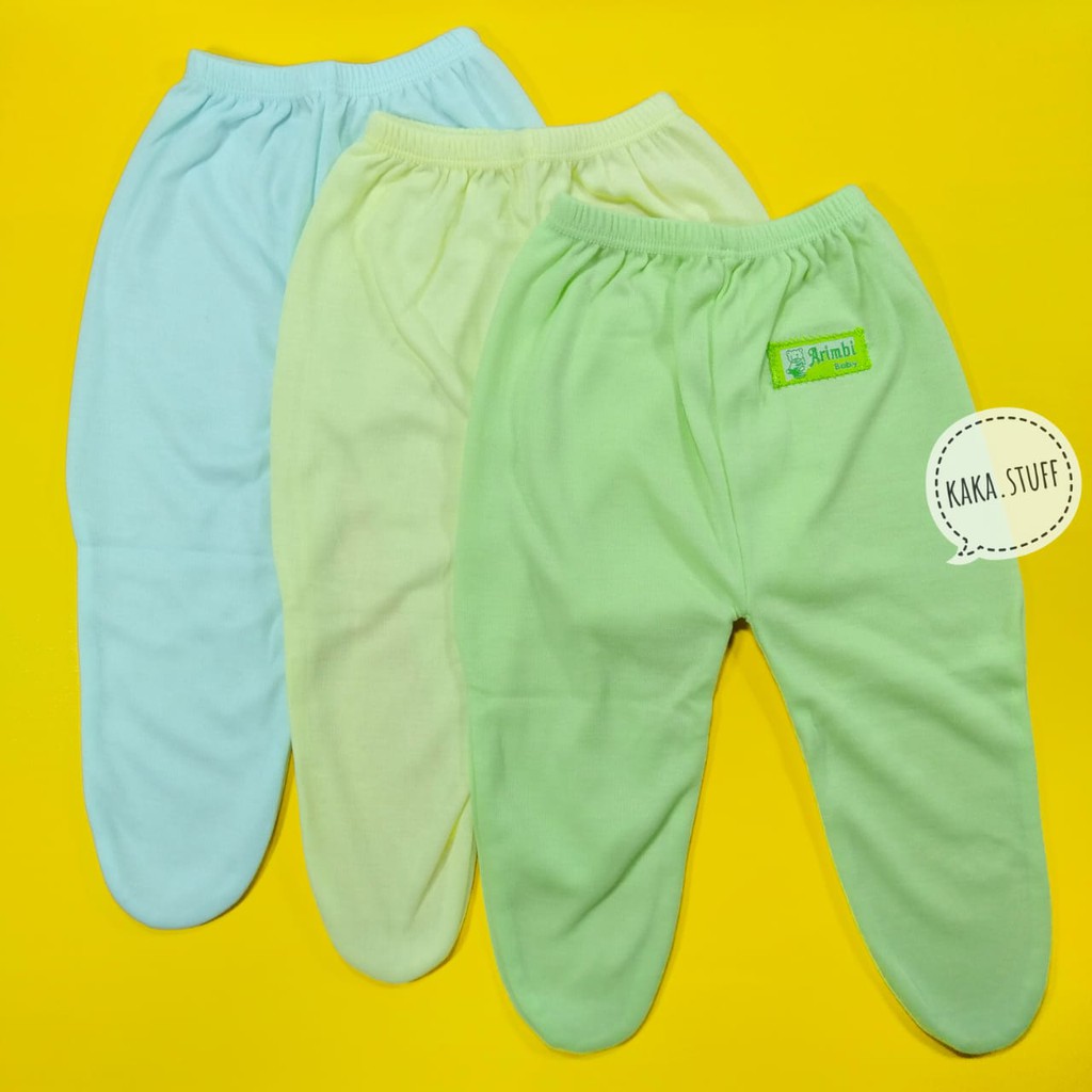 Celana Panjang Bayi Tutup Kaki Size S Polos Arimbi NJA - CN003