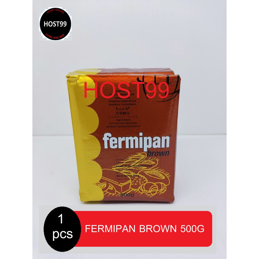 

RAGI COKLAT INSTANT YEAST BROWN FERMIPAN BUNGKUS 500GR