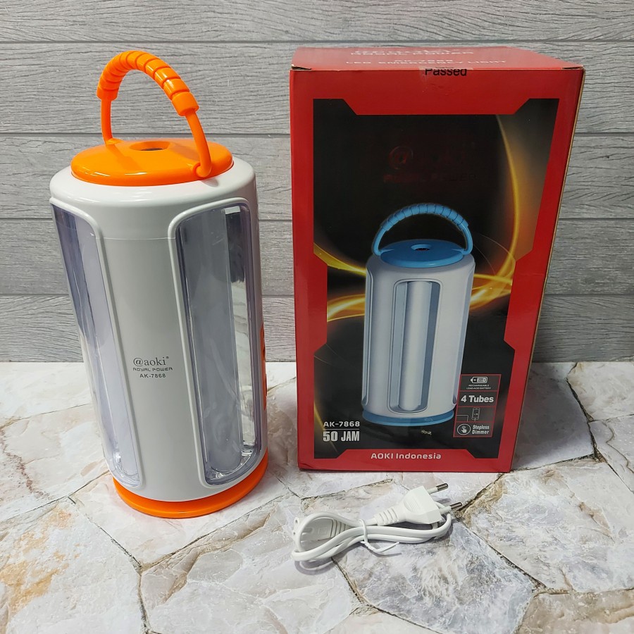 LAMPU EMERGENCY LED AOKI AK-7868 ORIGINAL - LAMPU DARURAT AOKI 7868