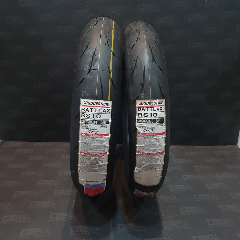 Ban Luar Battlax Bridegestone 120 70 17 dan 110 70 17 RS10 Tubeless