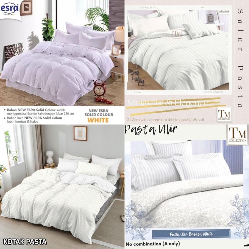 BEDCOVER + SPREI POLOS PUTIH KATUN LOKAL SPREI HOTEL KATUN LOKAL