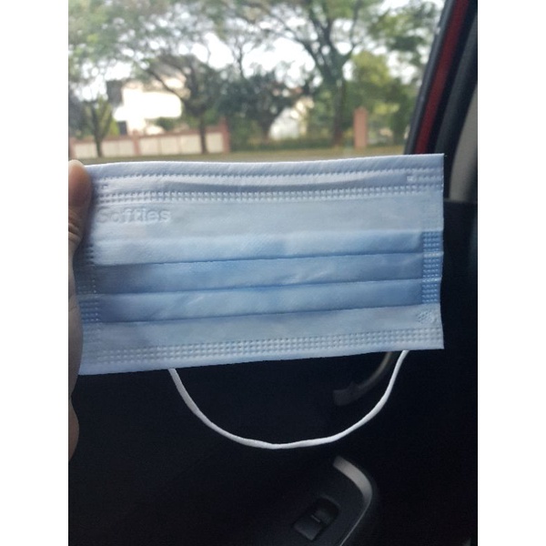 [LANGKA] Masker 3 ply (cacat produksi) untuk koleksi.