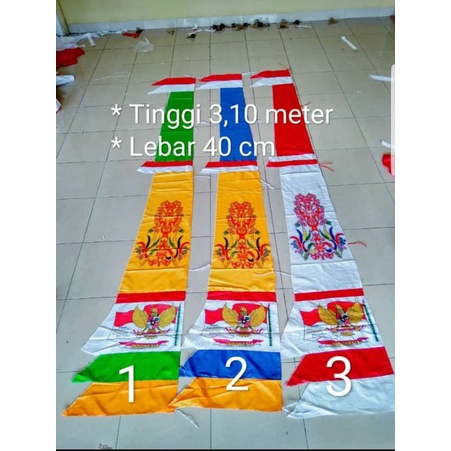 

Stok Terakhir umbul umbul bandir sablon batik Limited