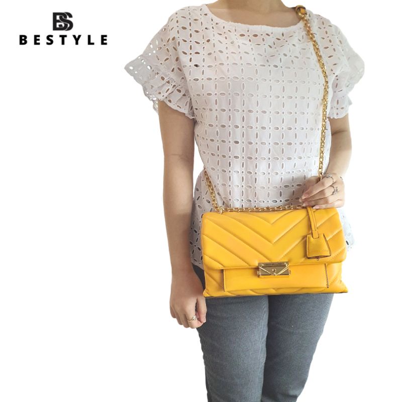 Tas Michael Kors Cece Medium Quilted Sunflower