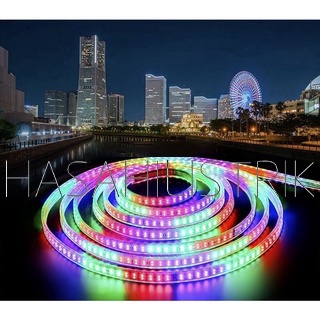 Lampu LED Strip Selang 3528 2835  (96MFULL+2 SOKET) DC 12V RGB Warna Warni