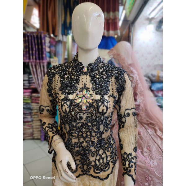 TERBARU ATASAN KEBAYA AKAD BUNGA 3D | ATASAN KEBAYA AKAD BRUKAT 3D/KEBAYA ATASAN PENGANTEN