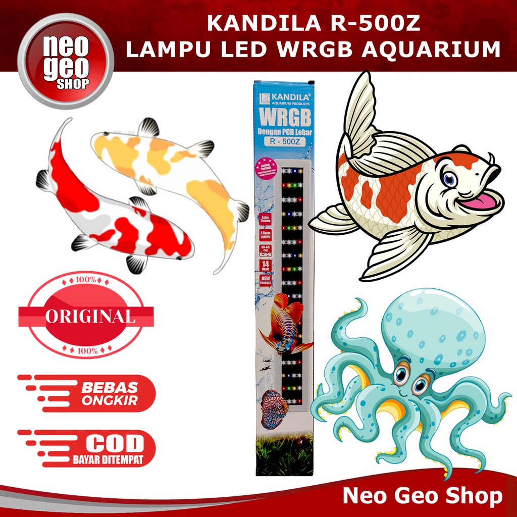 KANDILA R500Z R500 R 500 Z 500Z Lampu LED WRGB Aquarium Aquascape