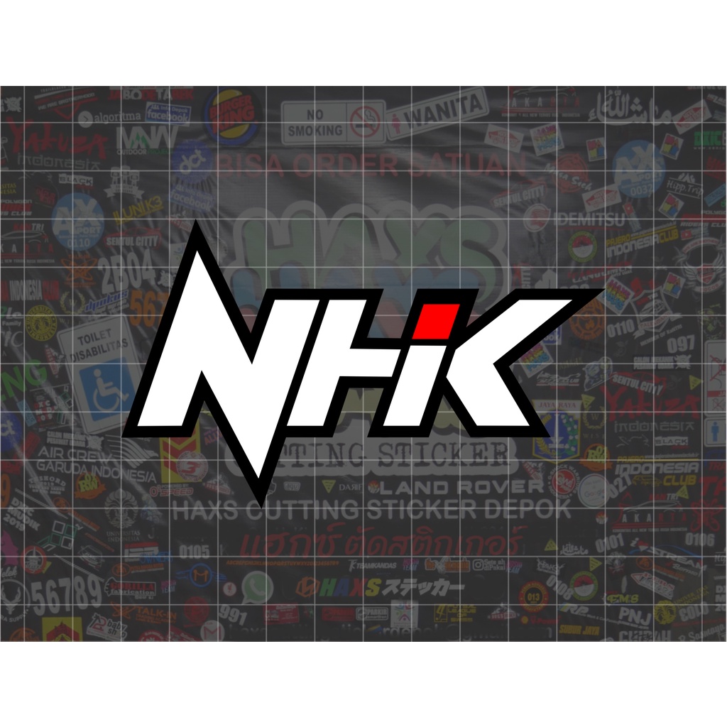 Cutting Sticker NHK Ukuran 10 Cm Untuk Helm