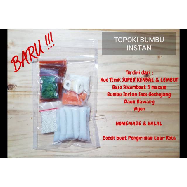 

TOPOKI BUMBU INSTAN UNTUK LUAR KOTA
