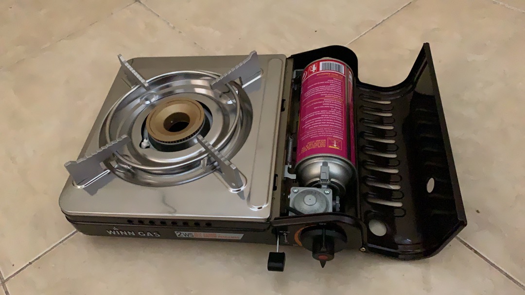 Kompor Portable Winn Gas 2 Ws - 2ws 2in1 Gas Kaleng + Elpiji