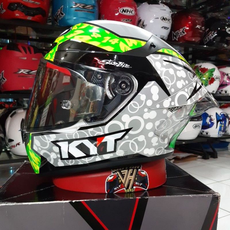 KYT HELM TT COURSE ARBOLINO+PAKET GANTENG